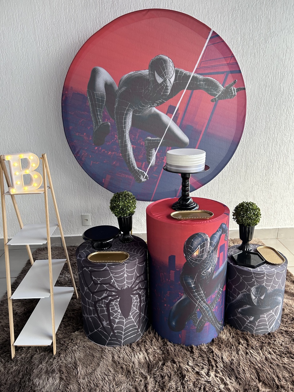 Kit Prata Homem Aranha Black - Maria Luiza Cardoso Barbosa