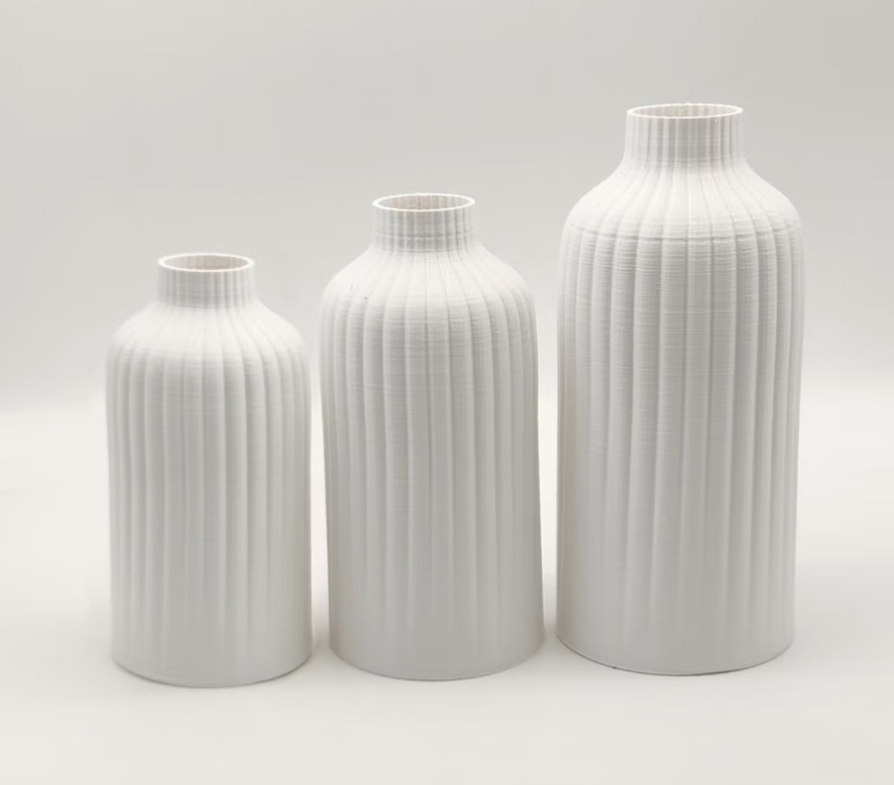 Vaso Branco Canelado - Maria Luiza Cardoso Barbosa