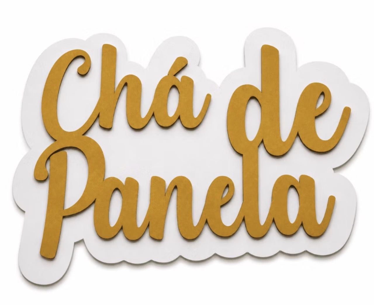 Placa Mdf Chá de Panela 2 - Maria Luiza Cardoso Barbosa