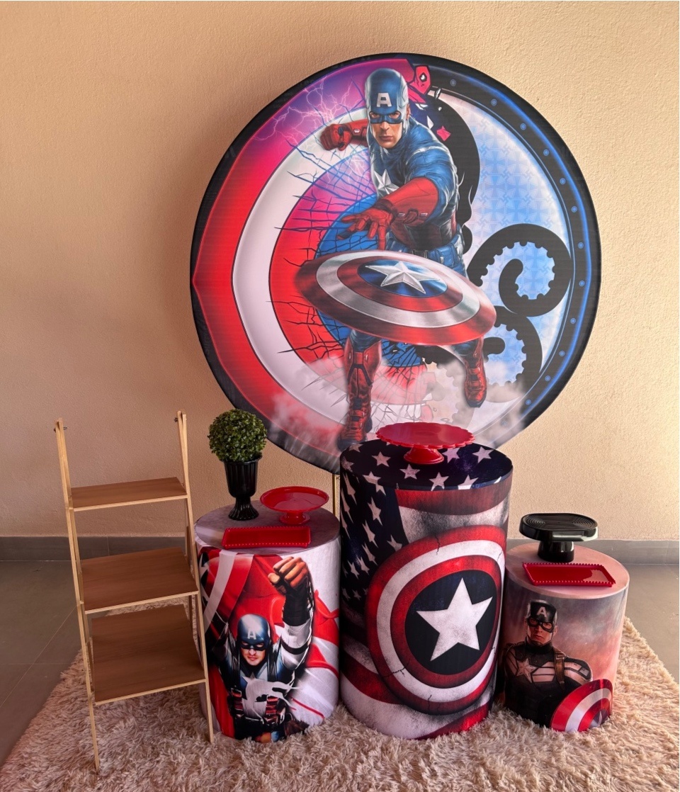 Kit Prata Capitão América - Maria Luiza Cardoso Barbosa