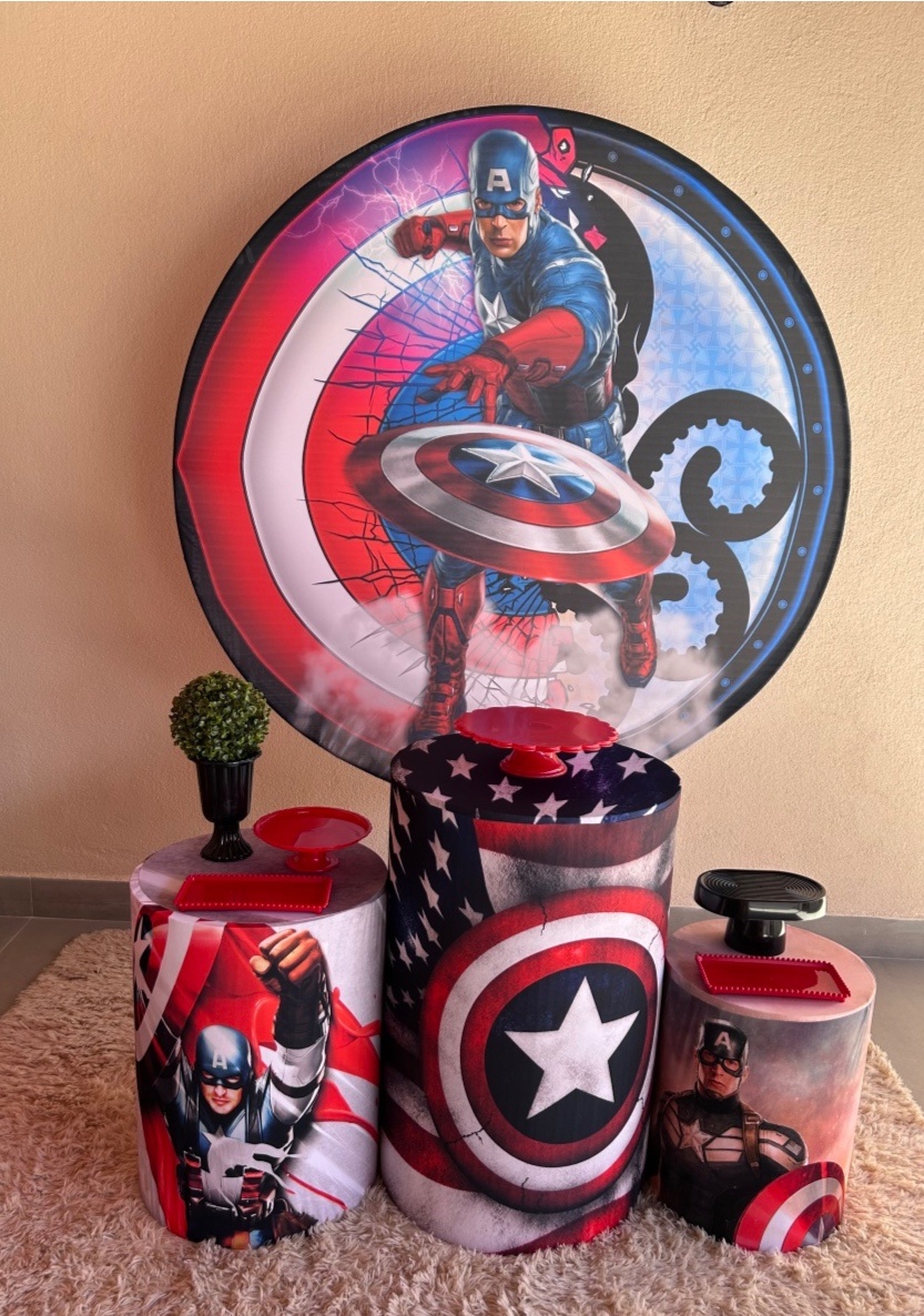 Kit Bronze Capitão América - Maria Luiza Cardoso Barbosa