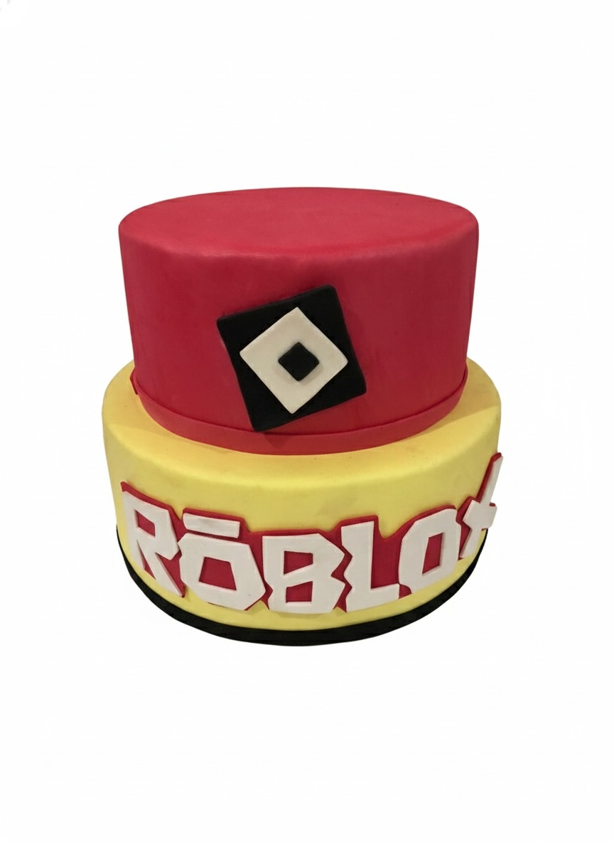Bolo Fake Roblox  - Michelle Almeida Festas 