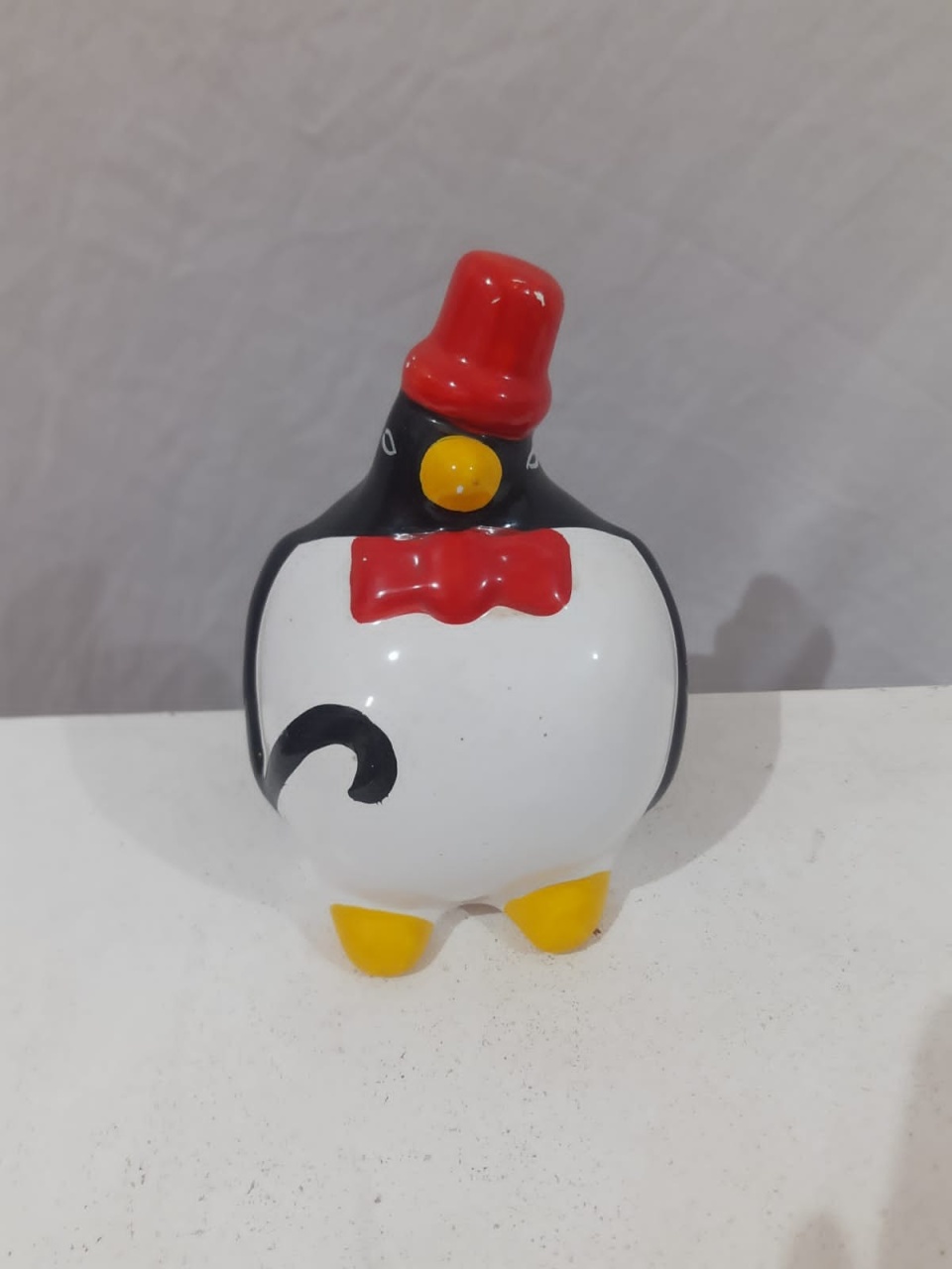 Acessório Pinguim Com Chapéu Cerâmica  - Michelle Almeida Festas 
