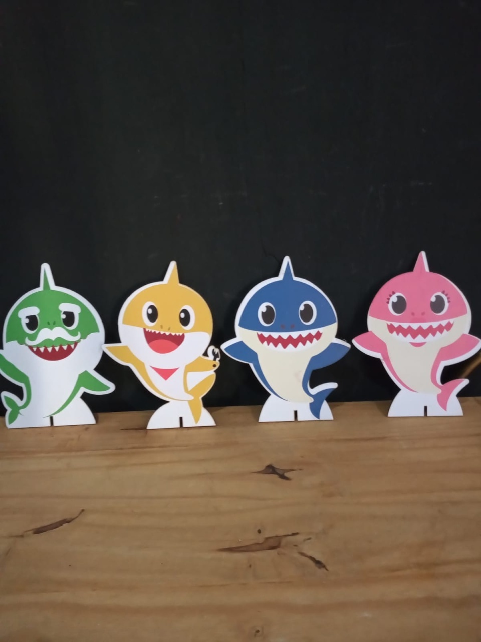 Kit de Mdfs Baby Shark  - Michelle Almeida Festas 