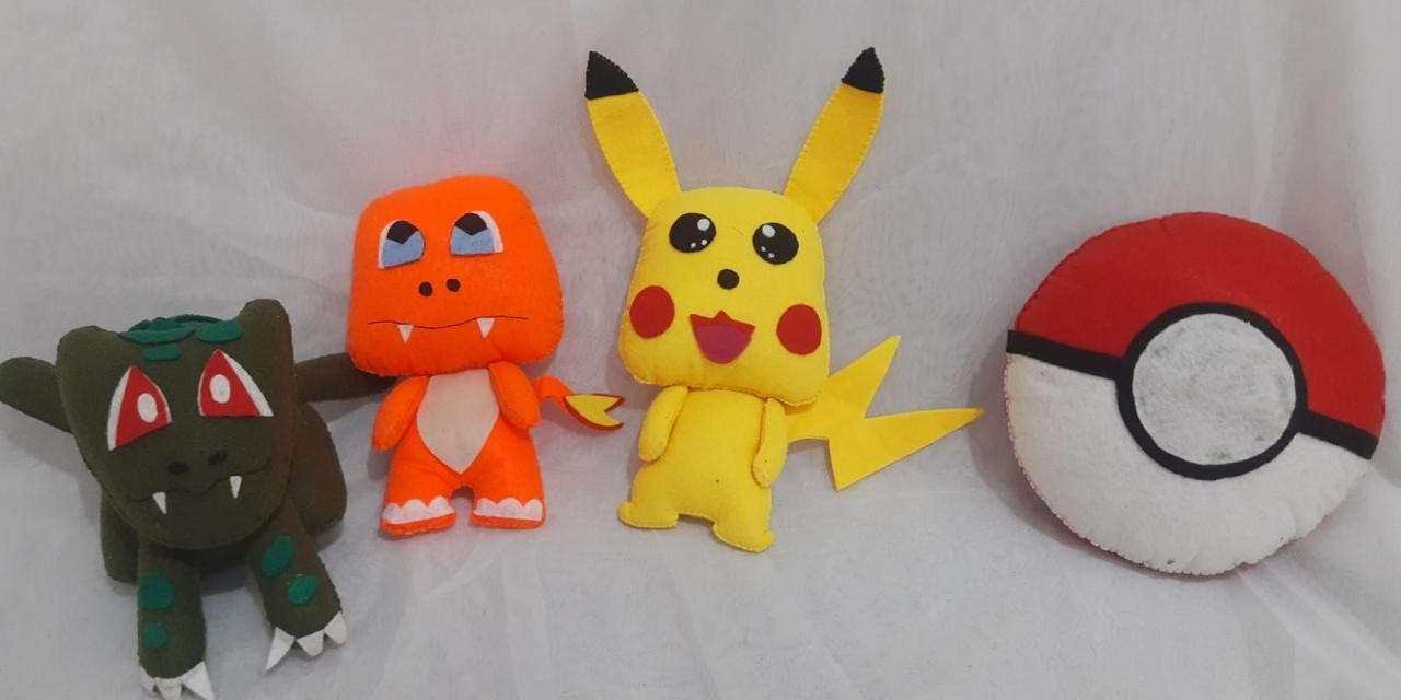 Kit de Pelúcias Pokémon  - Michelle Almeida Festas 