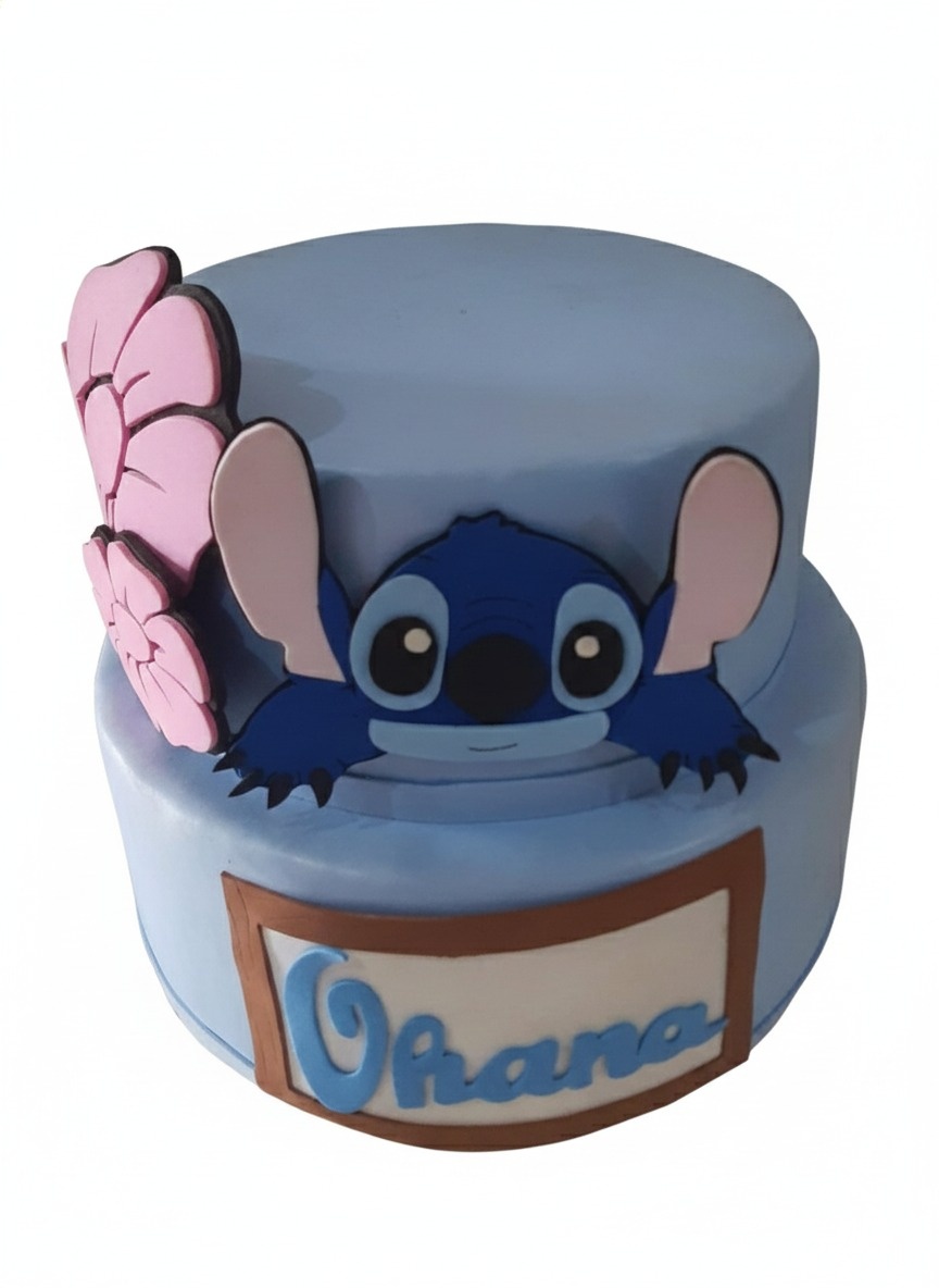 Bolo Fake Stitch  - Michelle Almeida Festas 