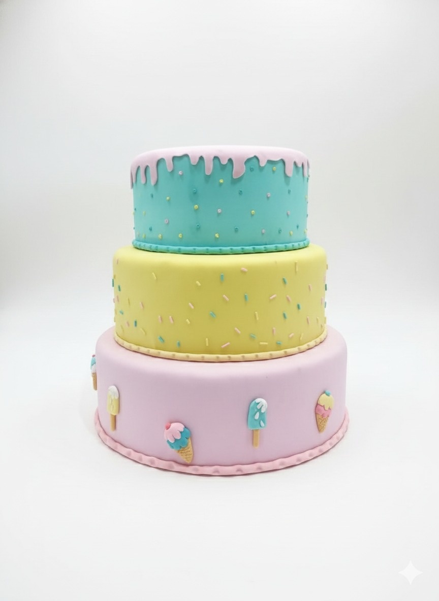 Bolo Fake Confeitaria  - Michelle Almeida Festas 
