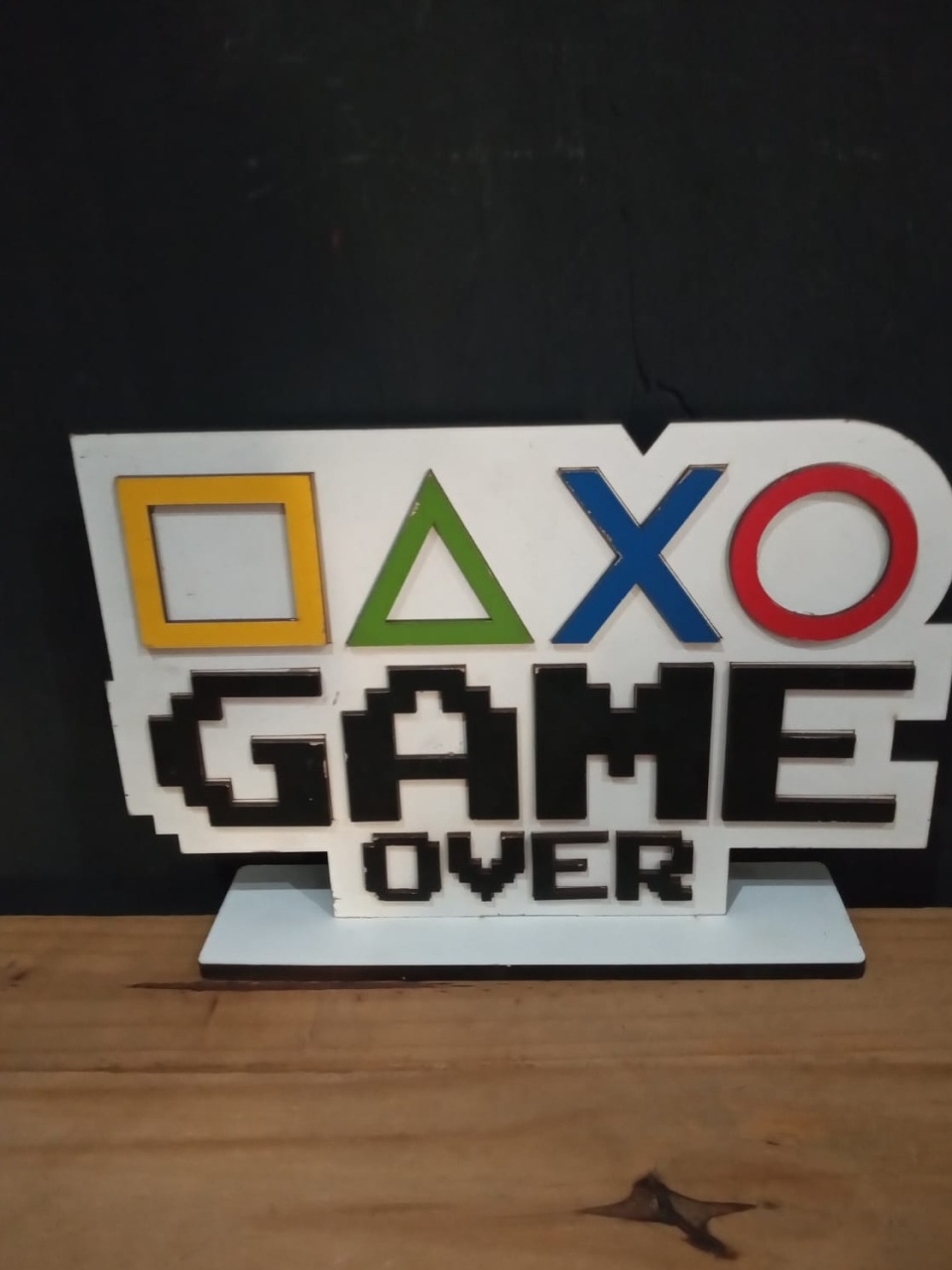 Mdf Game Over Branco - Michelle Almeida Festas 