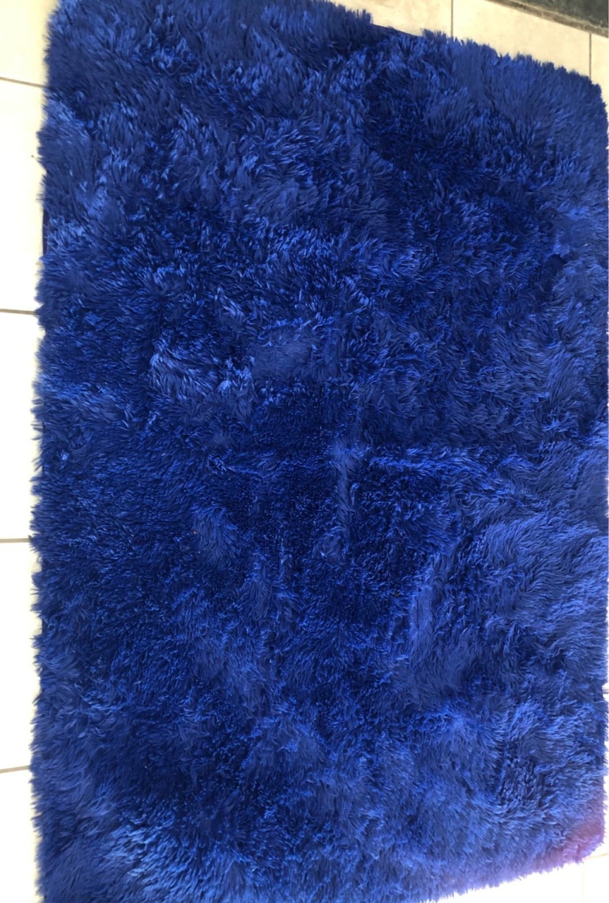 Tapete Felpudo Azul Escuro  - Michelle Almeida Festas 