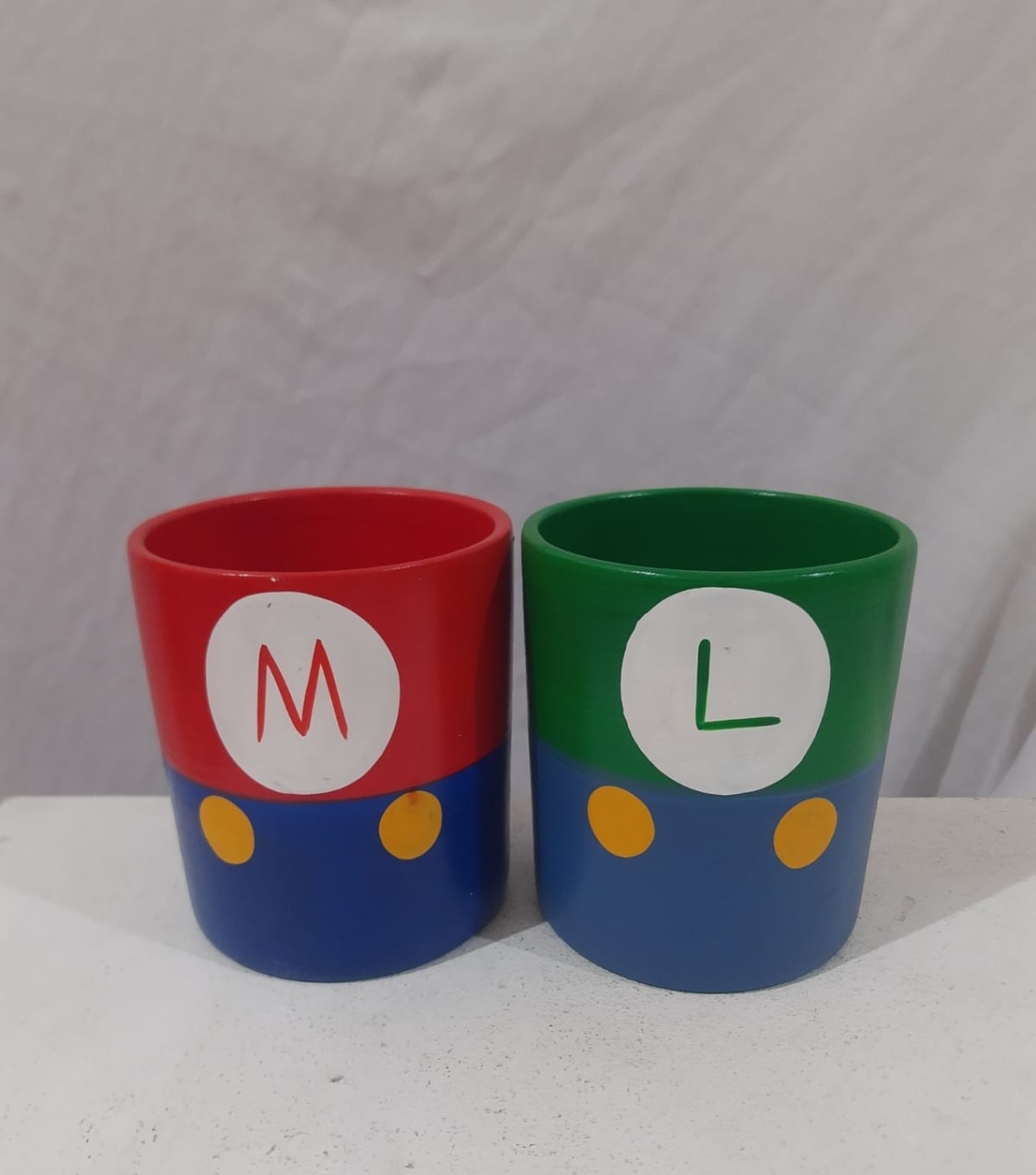 Acessório Copos Mario E Luigi  - Michelle Almeida Festas 