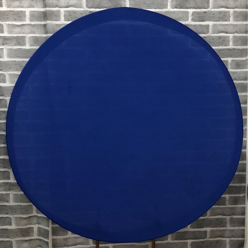 Painel Redondo Azul Escuro Liso - Michelle Almeida Festas 