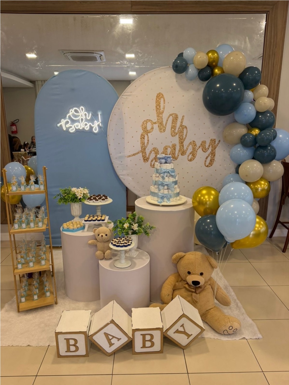 Cha de Bebe Oh Baby Azul - Sonho de Festa