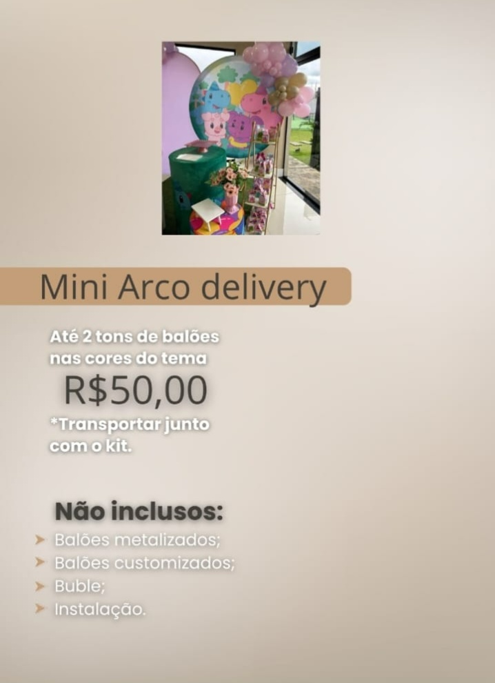 Arco de Balão Mini - Sonho de Festa