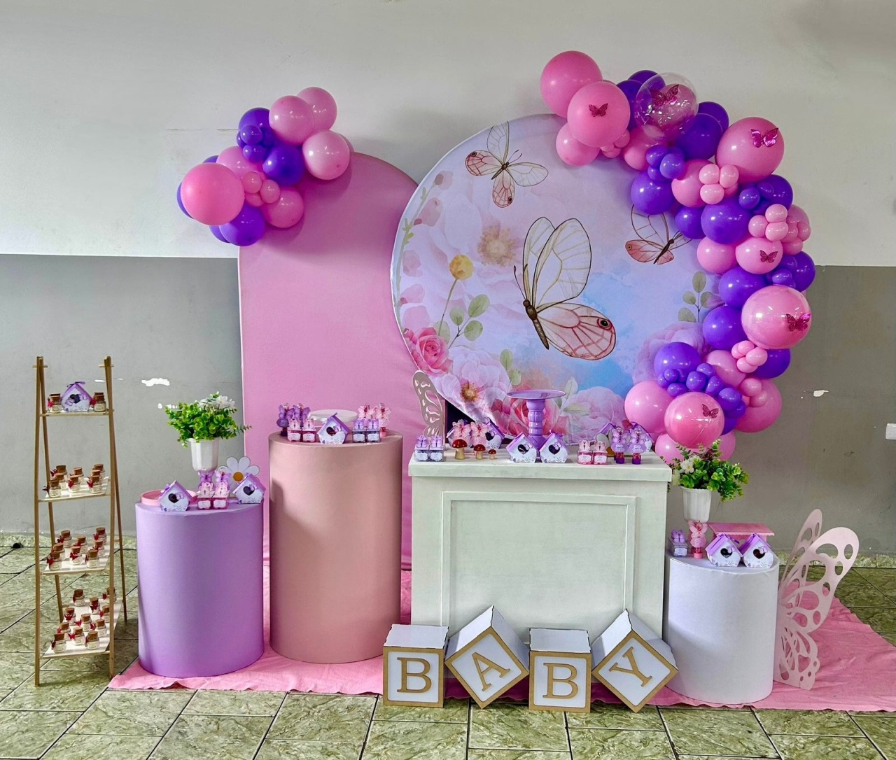 Kit Chá de Bebe Borboletas - Sonho de Festa