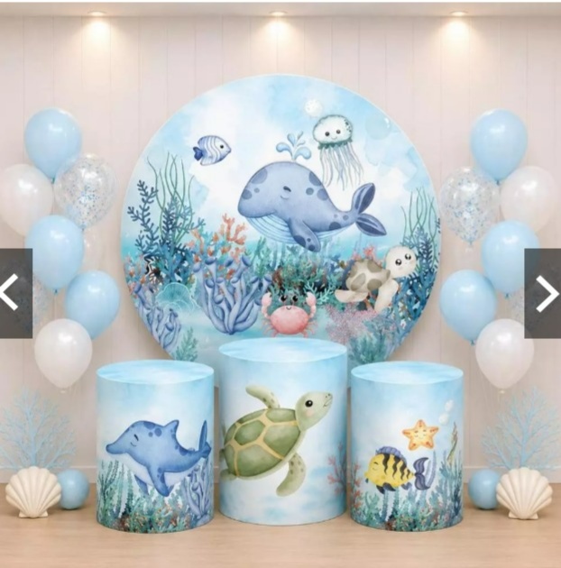 Kit Luxo Fundo Do Mar - Sonho de Festa