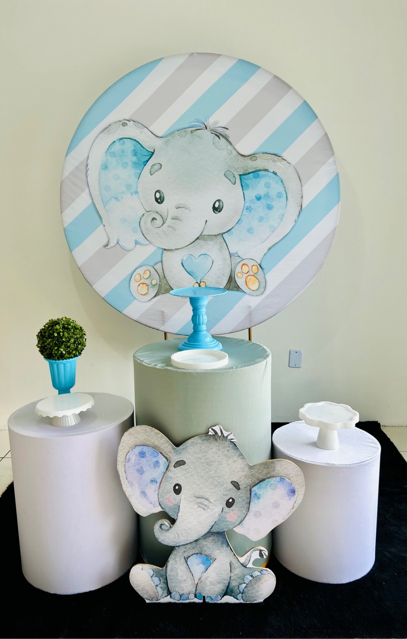 Kit Chá de Bebe Elefante 2 - Sonho de Festa
