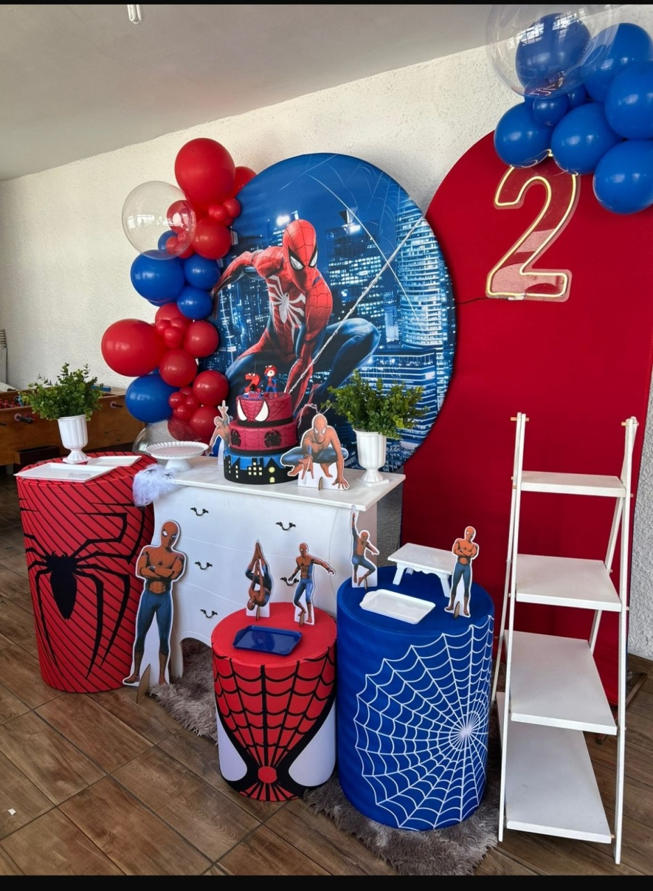 Decoração Montada Homem Aranha  - Sonho de Festa