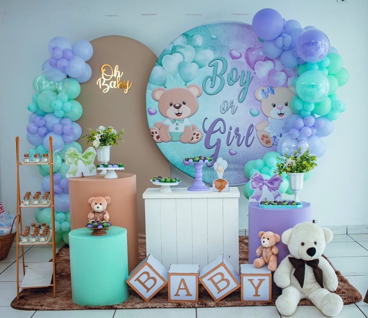 Chá Revelação Com Montagem  - Sonho de Festa
