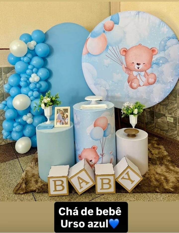 Cha de Bebe Urso Azul - Sonho de Festa