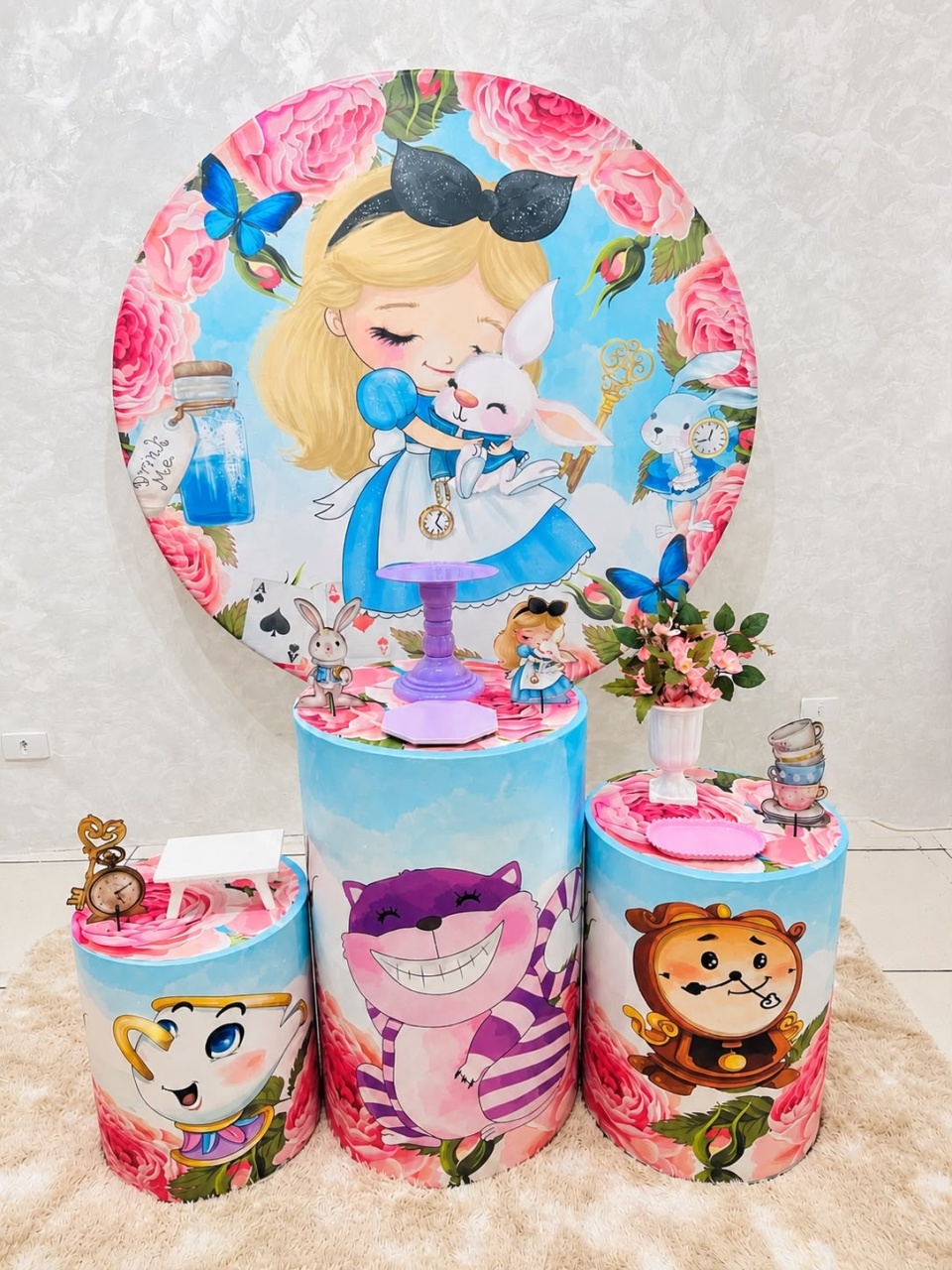 Kit Encanto Alice No Pais das Maravilhas - Sonho de Festa