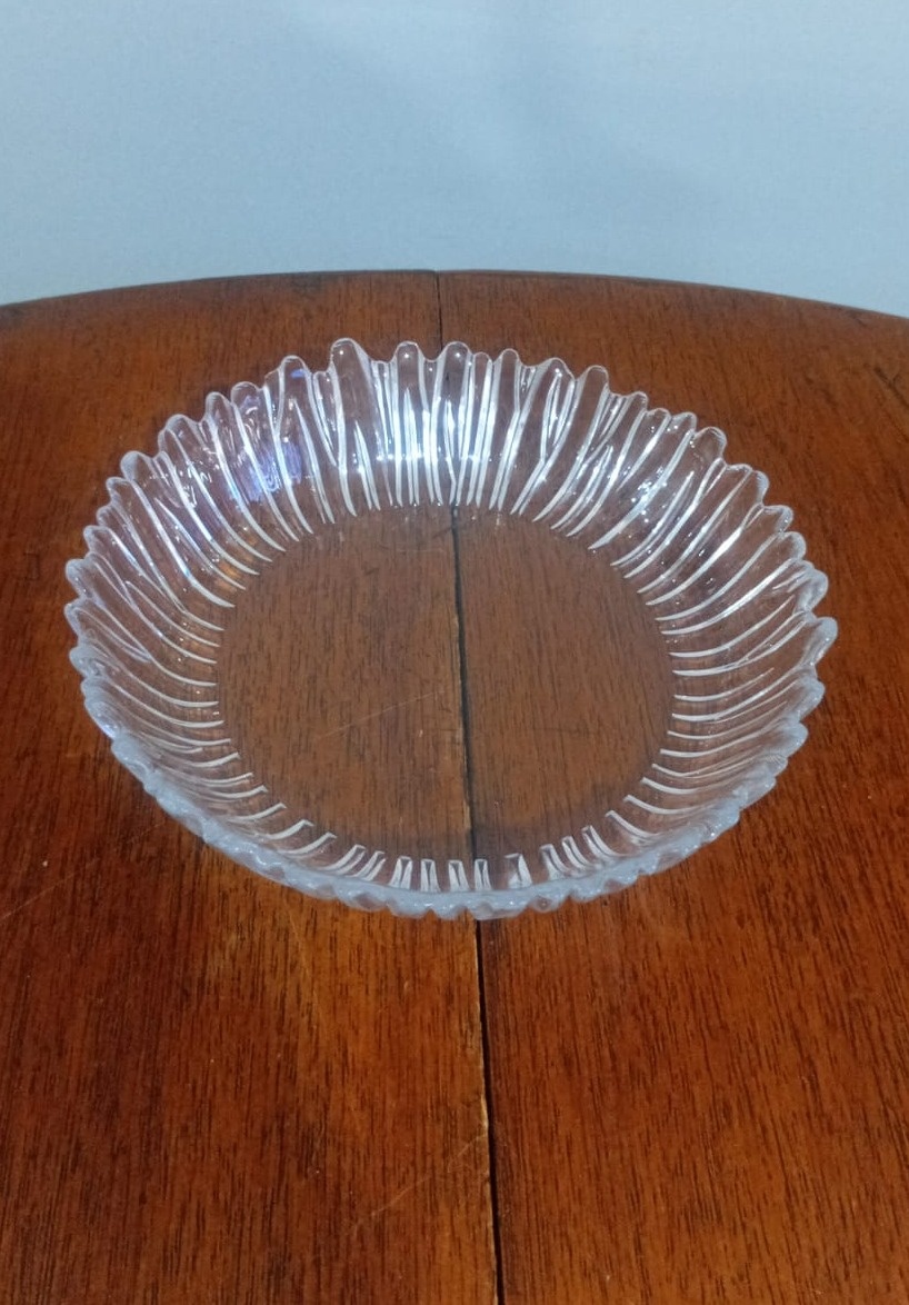 Bandeja Cristal Riscada 21X5Cm - Beck Decorações