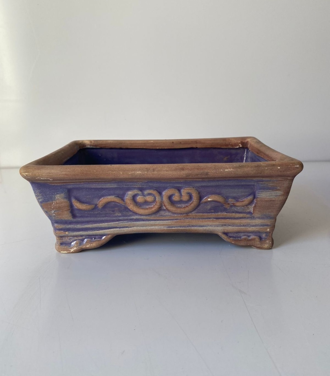 Bandeja Floreira Craquelê P 22X16X8Cm - Beck Decorações