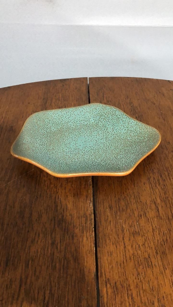 Bandeja Cerâmica Rúst. Vd 15,5X22Cm - Beck Decorações