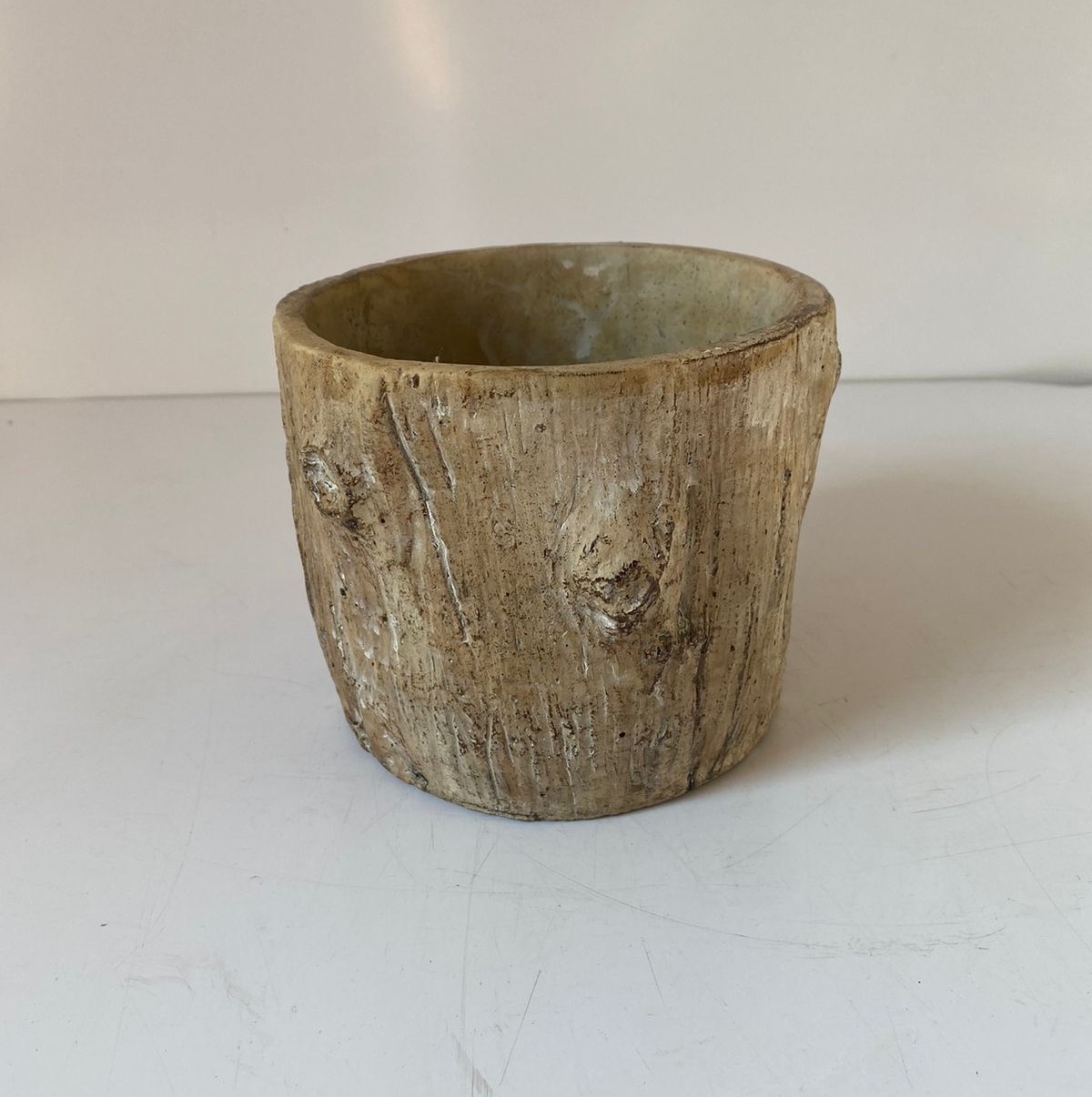 Vaso Cerâmica Tronco P 14X11Cm - Beck Decorações