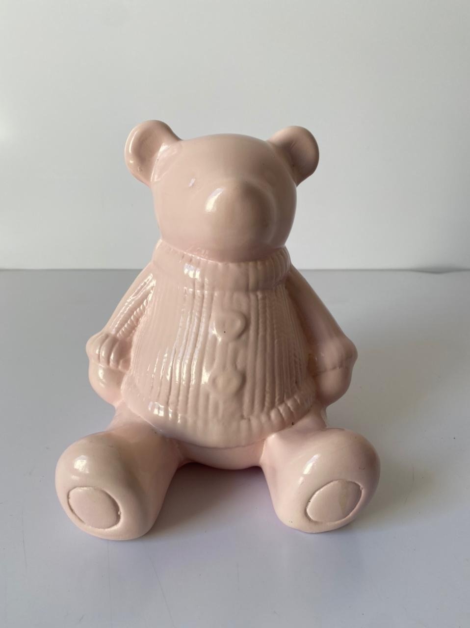 Urso Cerâmica M Rc 16X22Cm - Beck Decorações