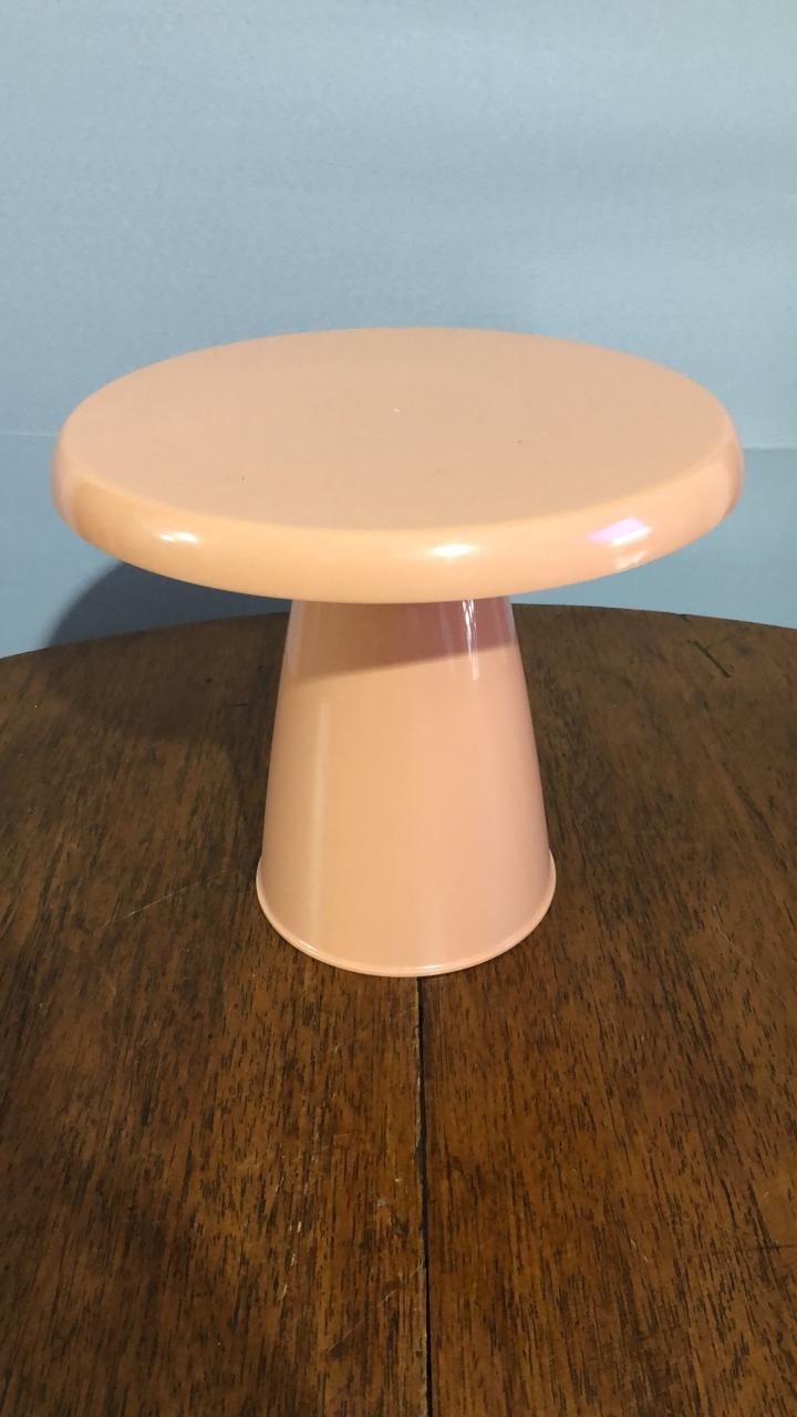 Boleira/Doce Cone Salmão Pl G 22,5X20Cm - Beck Decorações
