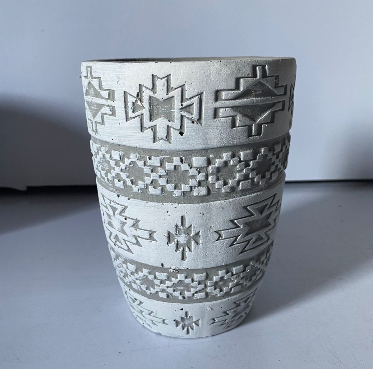 Vaso Cimento África G 16,5X11,5Cm - Beck Decorações