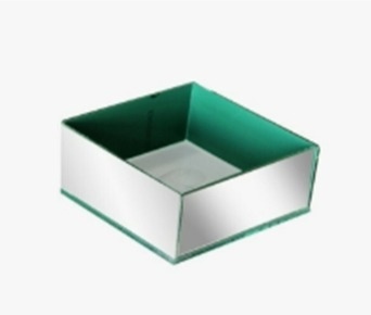 Caixa Espelhada Baixa 10X10X6 - Beck Decorações