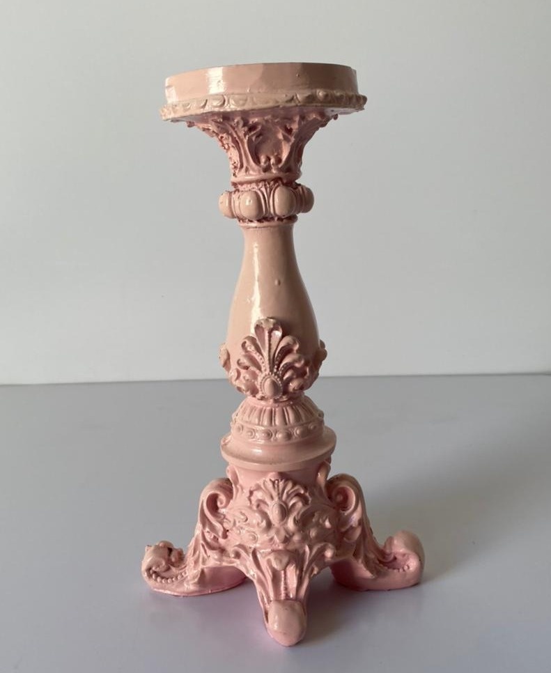 Pedestal de Vela Realeza G Rc 10X25Cm - Beck Decorações