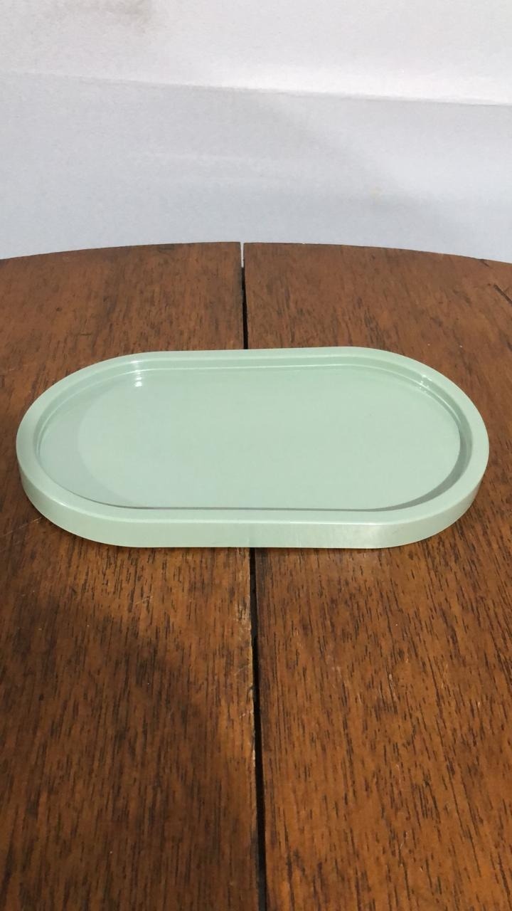 Bandeja Rasteira Pl Menta 22,5X13Cm - Beck Decorações
