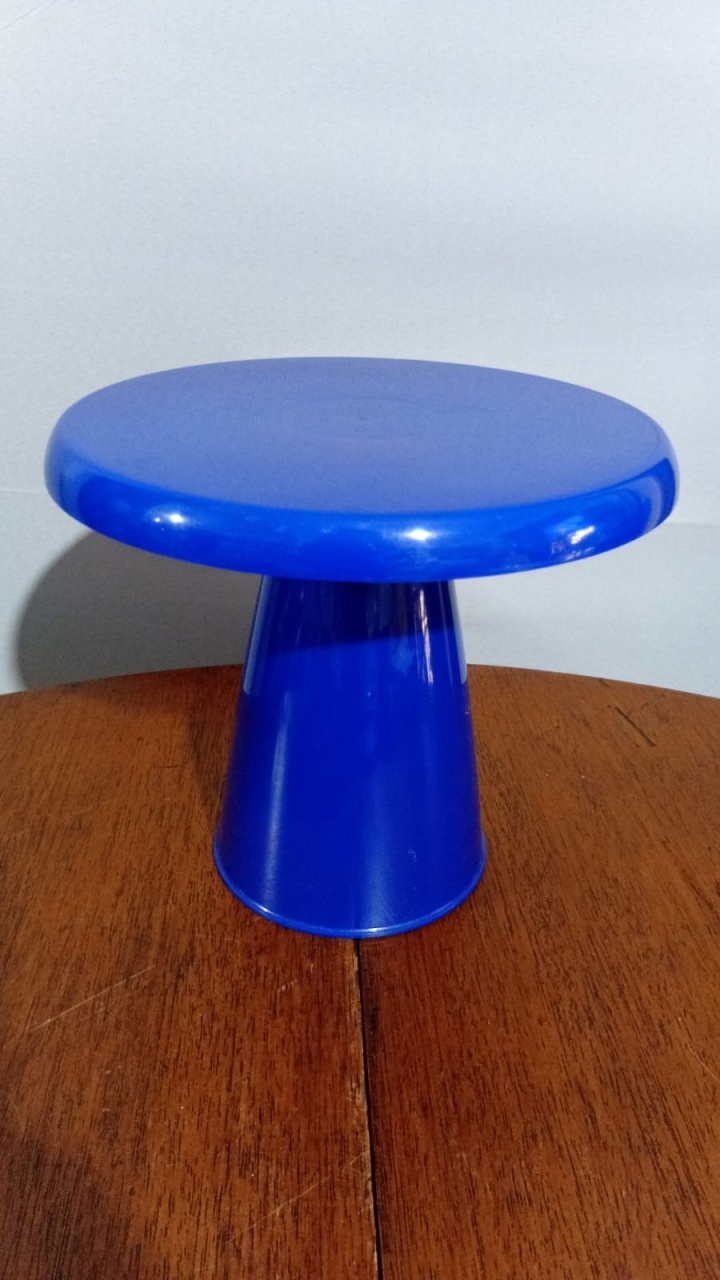 Boleira/Doce Cone Pl G Az Roi 22,5X20Cm - Beck Decorações