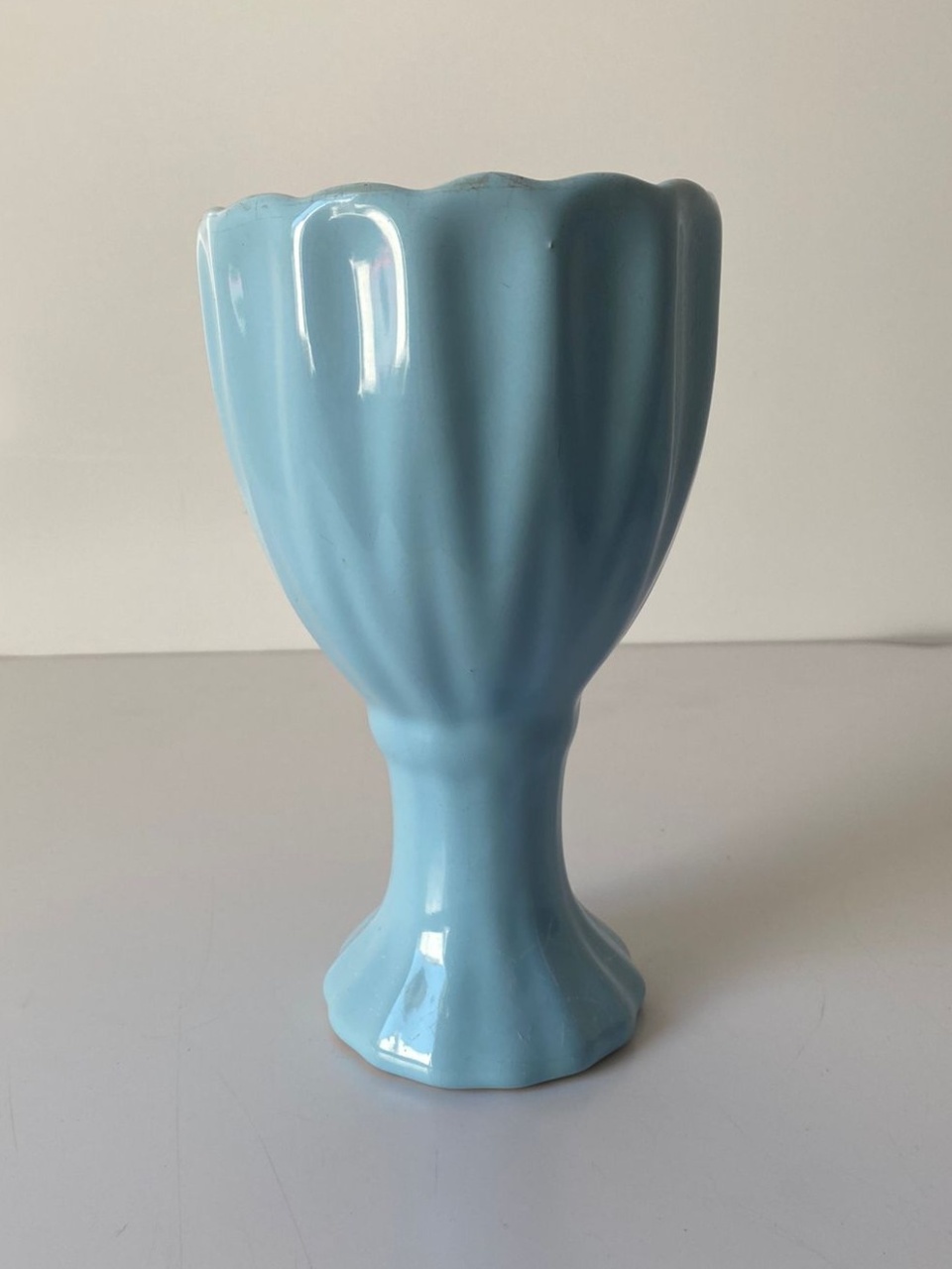 Vaso Taça M Az Cl 12X22Cm - Beck Decorações