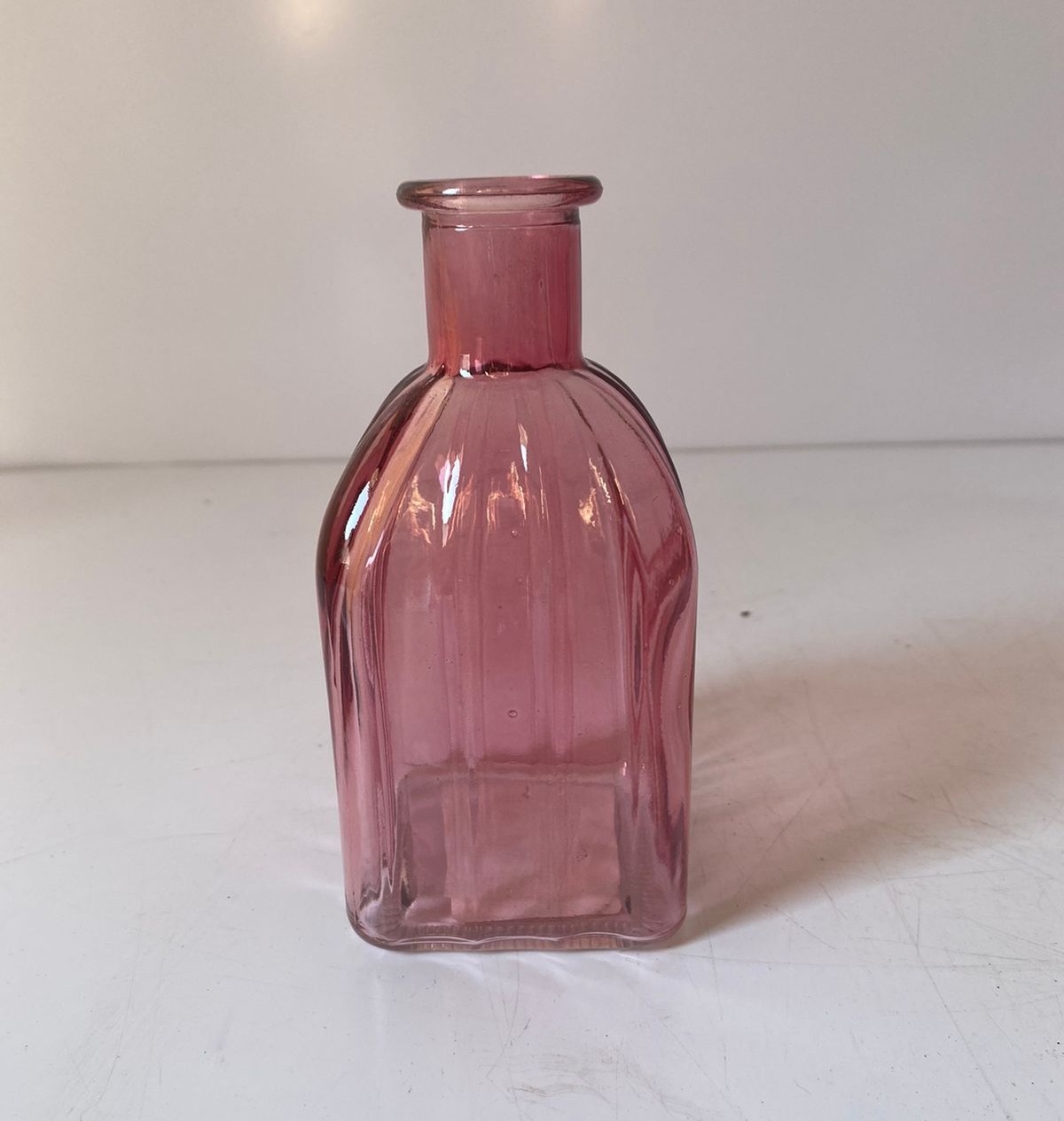 Garrafa Tyta Cristal Rosa 3,5X14Cm - Beck Decorações