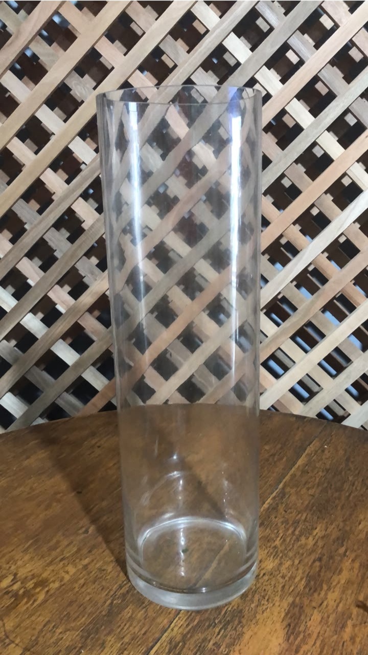Cilindro de Vidro Grosso 50X10Cm - Beck Decorações