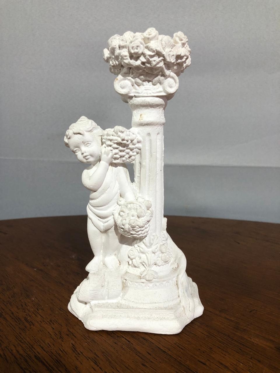 Anjo Castiçal 19,5X10Cm - Beck Decorações