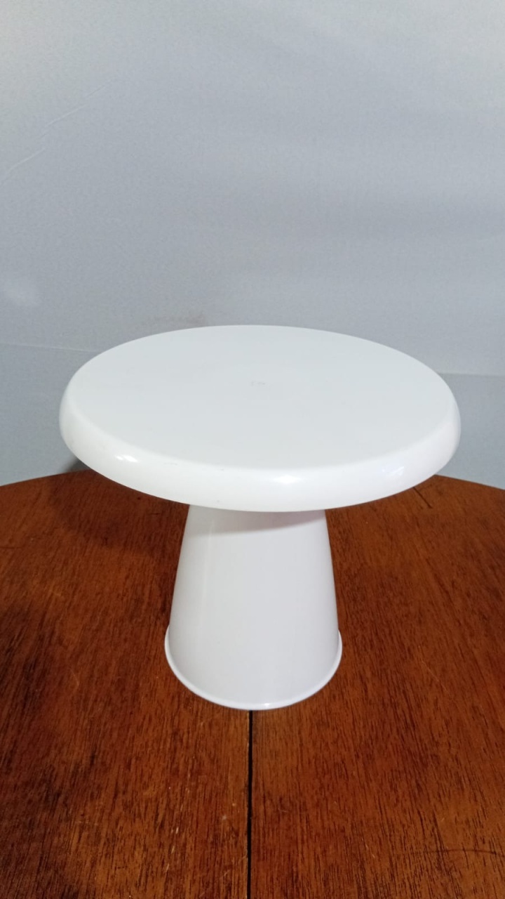 Boleira/Doce Cone Br Pl G 22,5X20Cm - Beck Decorações