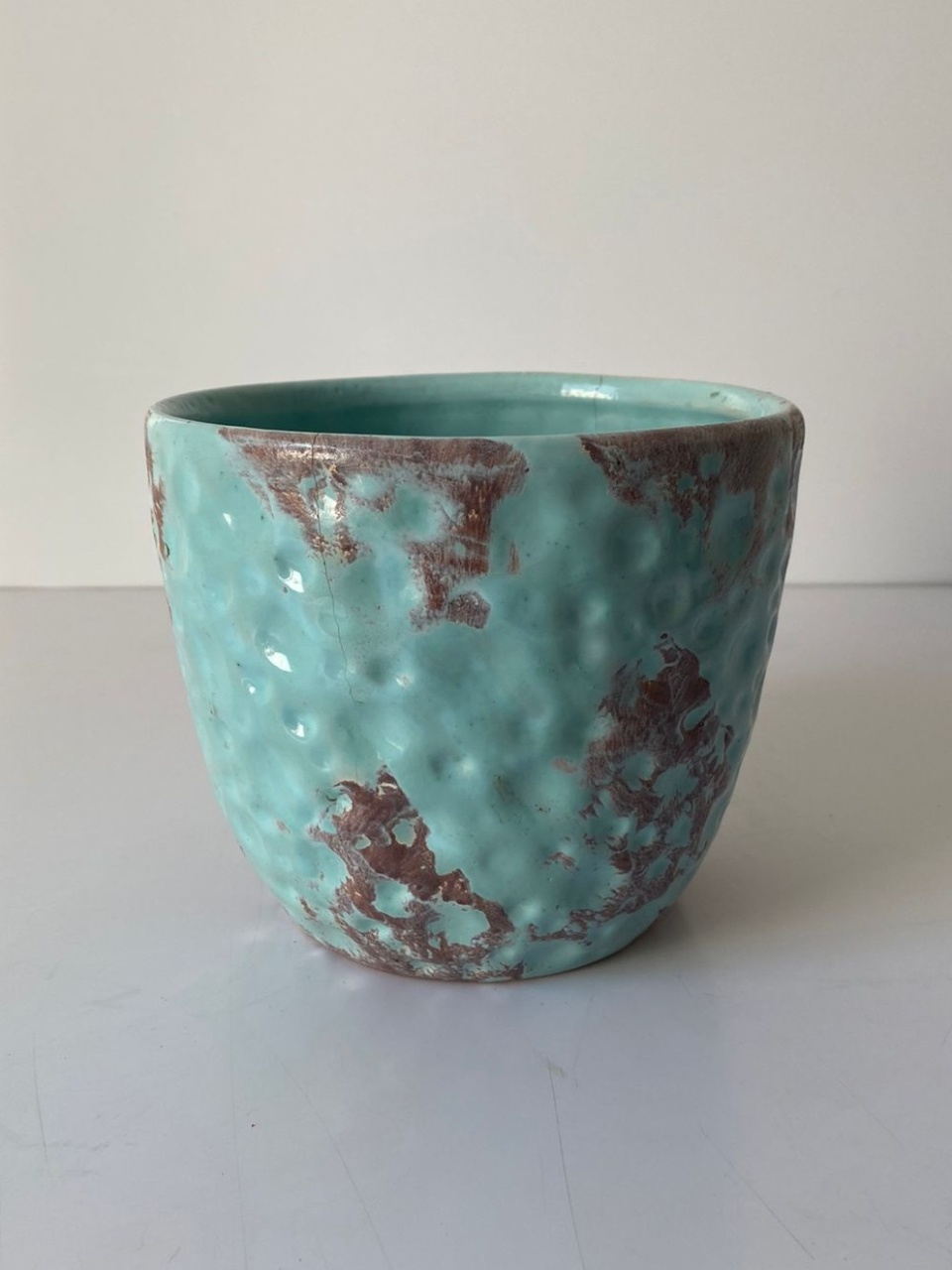 Vaso Craquelê Pp Az Cl 10,5X9Cm - Beck Decorações