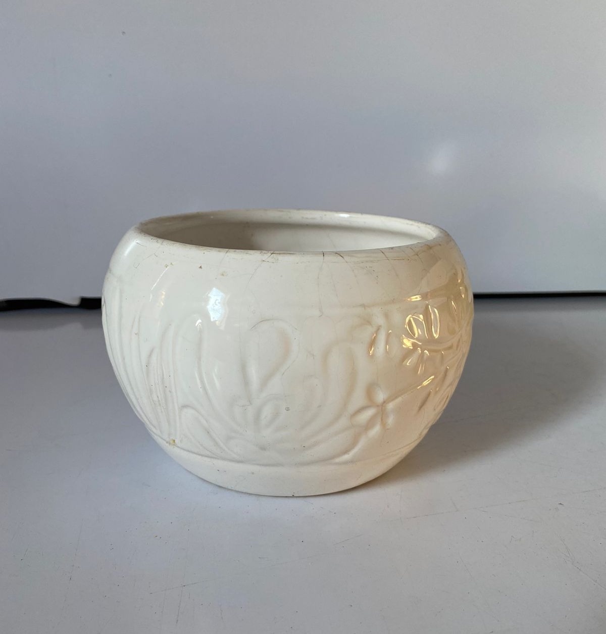 Vaso Jardim Com Detalhe Br 13X12Cm - Beck Decorações