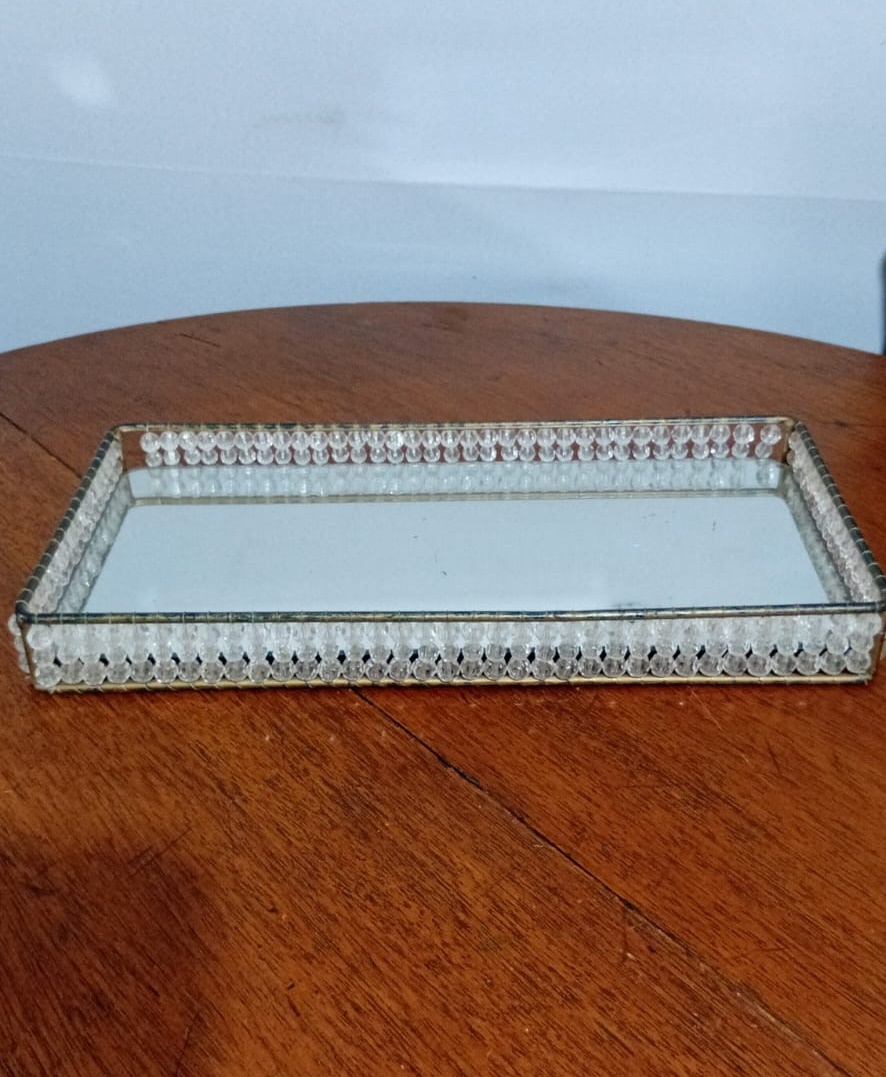 Bandeja Esp. Cristal Dou 41X20X5Cm - Beck Decorações