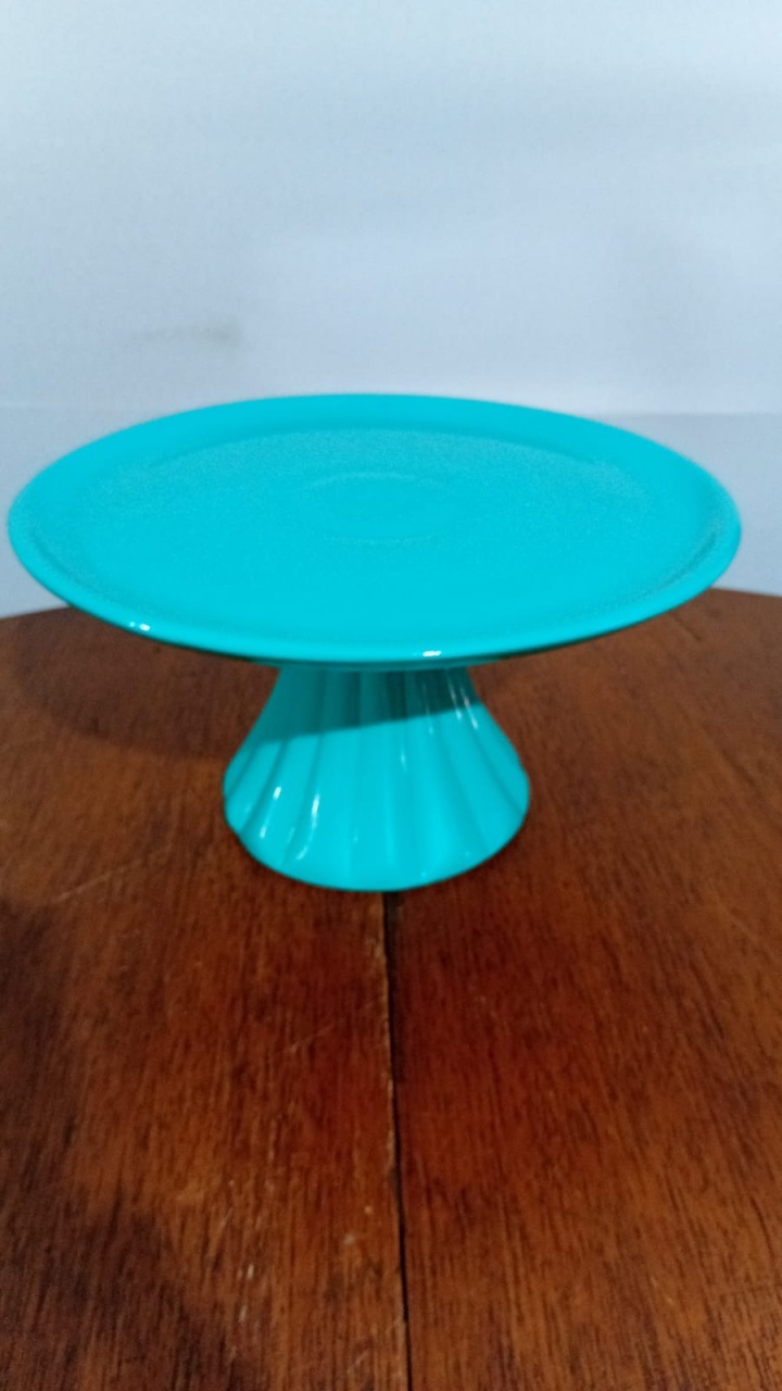 Boleira Pé Frisado Az Tif 25,5X16Cm - Beck Decorações