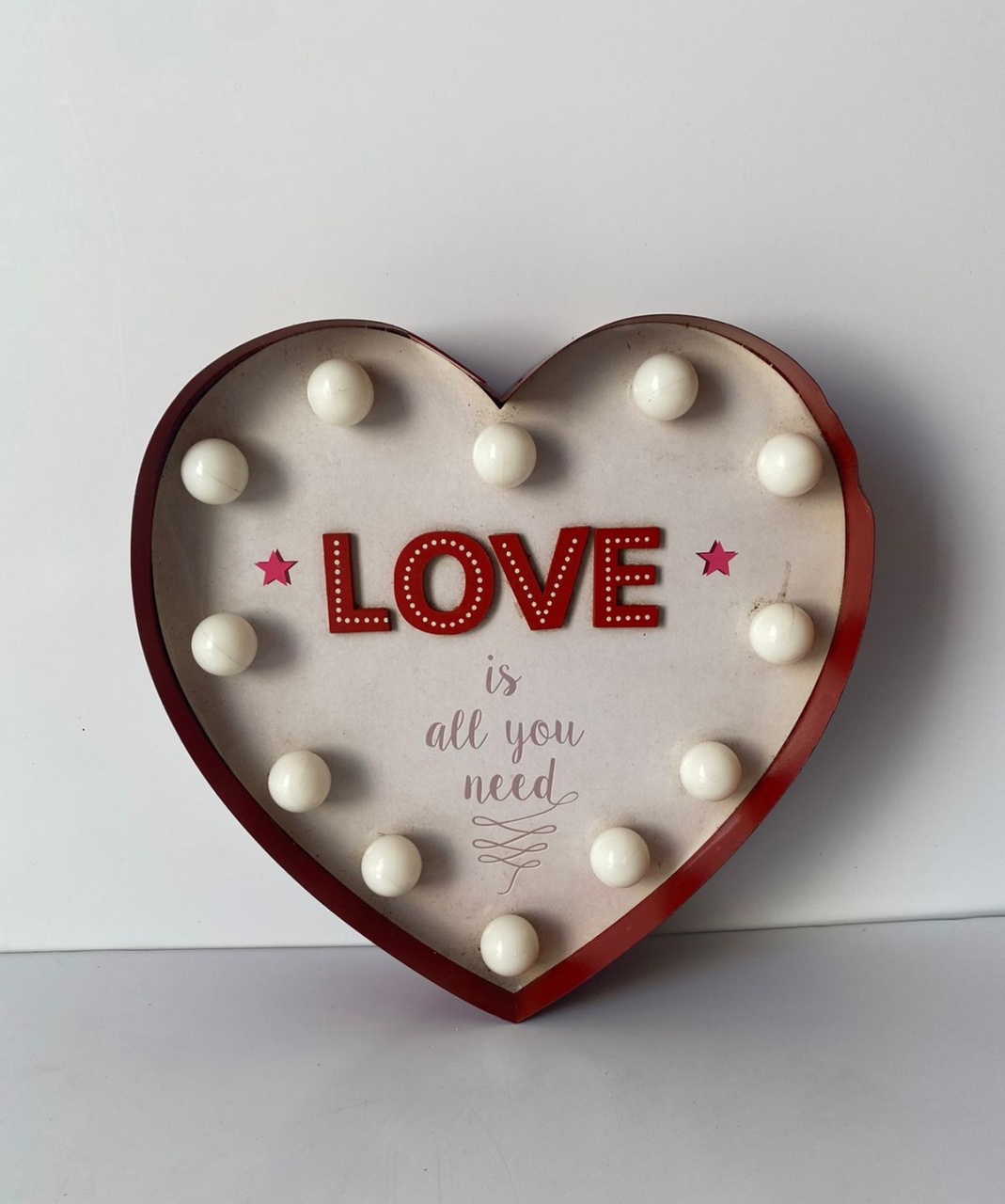 Coração Love Iluminado Vermelho - Beck Decorações