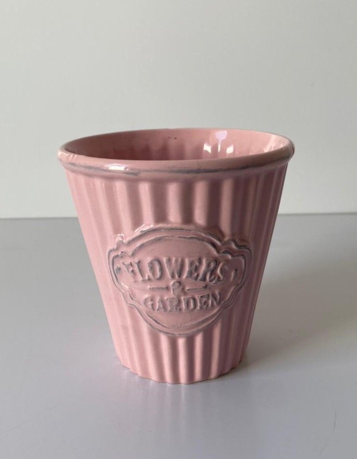 Vaso Flowers Garden M Rc 14X14Cm - Beck Decorações