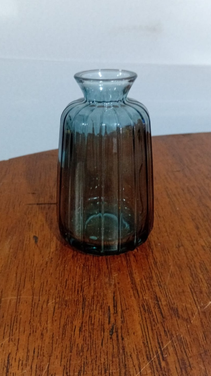 Vaso Mini Riscado Az 3,5X11Cm - Beck Decorações