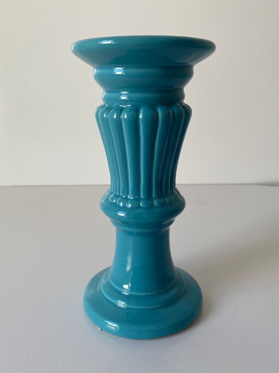 Porta Vela M Az Oceano 10X23Cm - Beck Decorações
