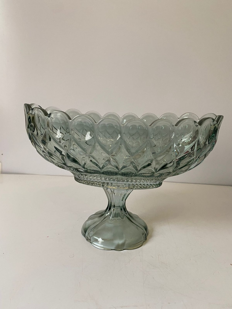 Bandeja Oval Cristal Vd 28,5X14X19Cm - Beck Decorações