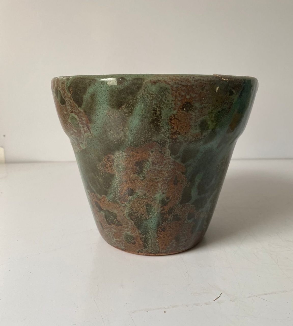 Vaso Craquelê G Verde Escuro - Beck Decorações